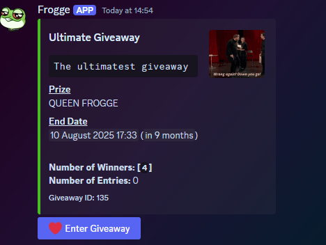 Posted Giveaway