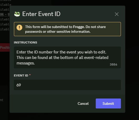 Remove Event