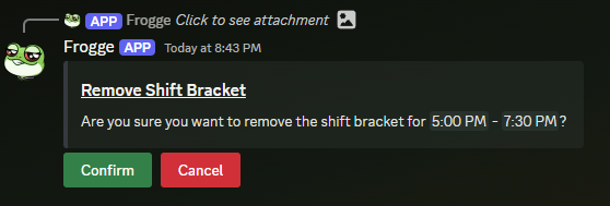 Remove Shift