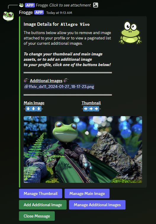 Images Menu