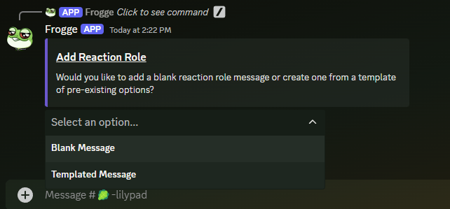 New Reaction Role