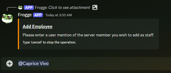 Employee User Mention